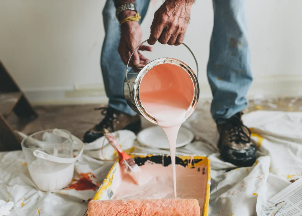 painting walls pink
